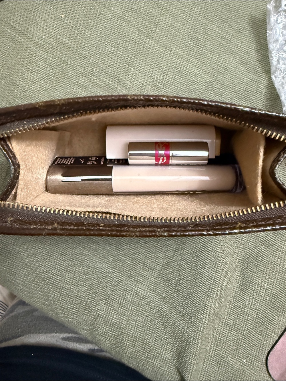 Louis Vuitton Brown Monogram Canvas Wristlet Pouch - Picture 5 of 7